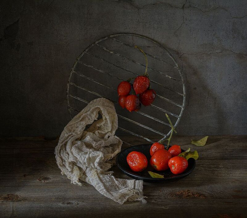 томаты, помидора, листья, подставка, красный, тряпка photo preview