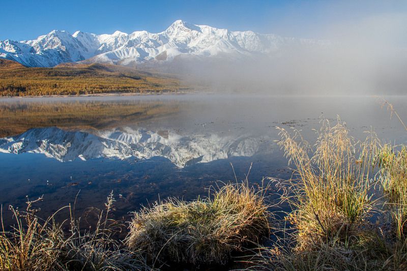 алтай оз.Джангысколь с туманом.photo preview