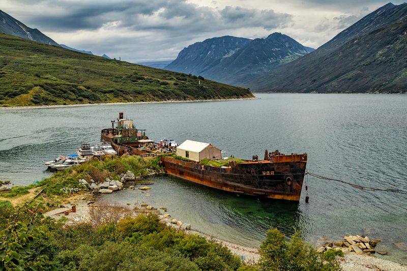 камчатка, бухта русская, бухта, природа Суровый релакс в бухте Русскаяphoto preview