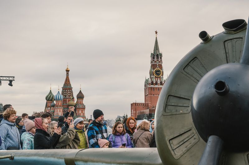 авиация самолёт aviation plane И-16 на Красной площади.photo preview