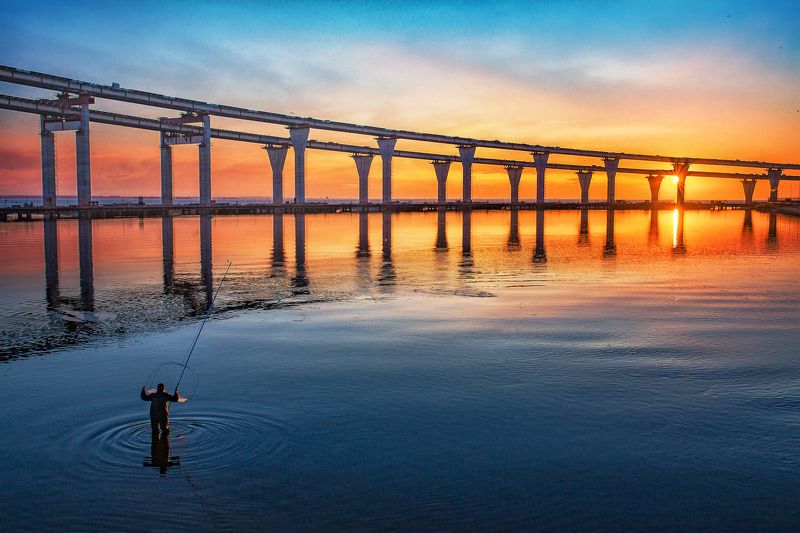 зсд закат нева облака солнце Fishermanphoto preview
