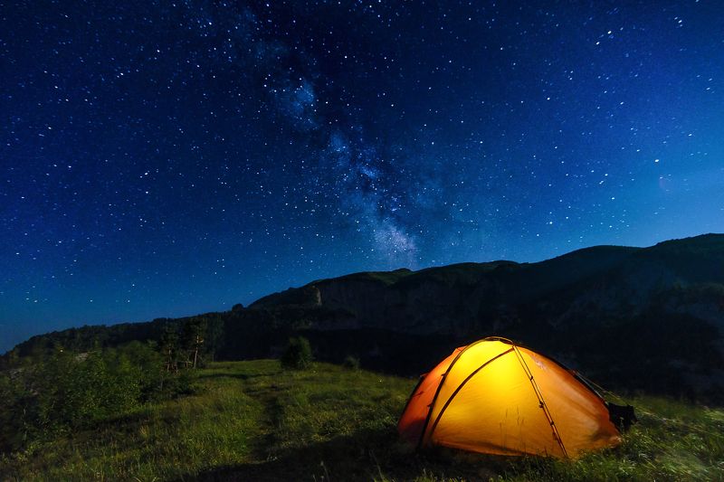 звезды, небо, ночь, палатка Отель тысячи звездphoto preview