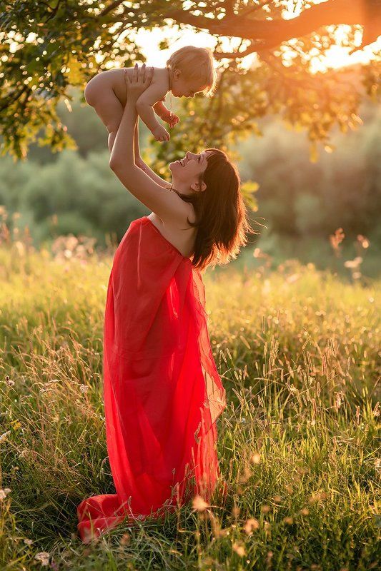 Baby, Child, Закат, Лето, Радость, Ребенок материнское счастьеphoto preview