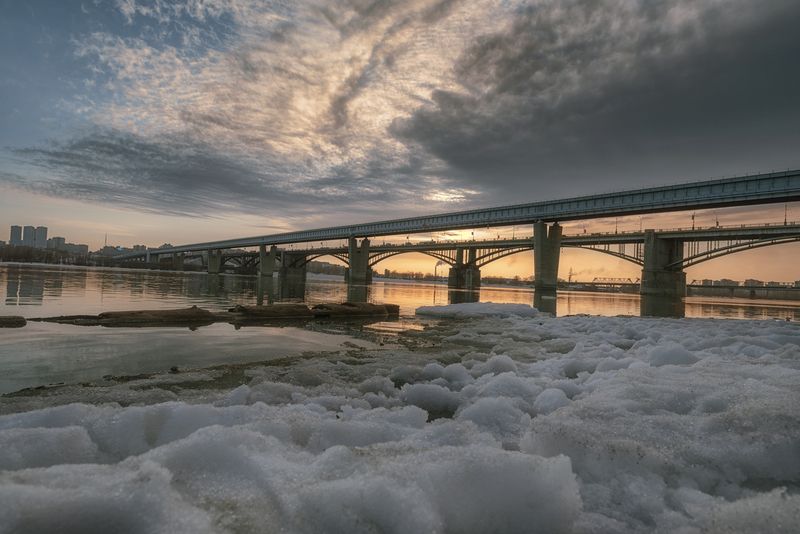 новосибирск михайловская набережная мост  фото превью