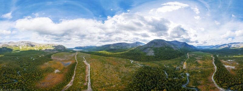 Хибины, Кольский полуостров, горы Долина реки Кунийок фото превью