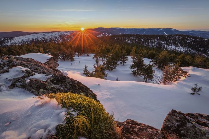 landscape, sunrise Sunrise in Winter (Jeseníky)photo preview