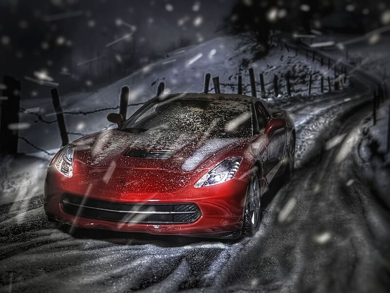 Зимняя дорога,ненастье...photo preview