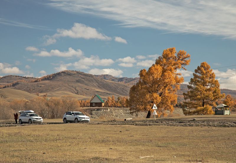 ближе к вечеру Осенний Алтай фото превью