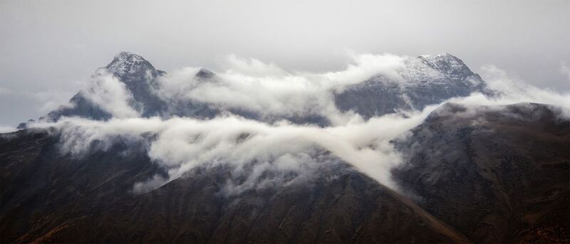 горы, облака, осень, красная поляна В облачной мантии фото превью