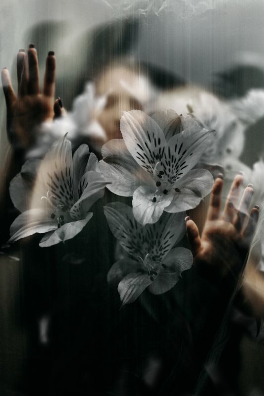 Цветы и рукиphoto preview