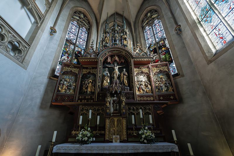 церковь, архитектура ЦЕРКОВЬ В ГОРОДЕ WERDEN ГЕРМАНИЯphoto preview