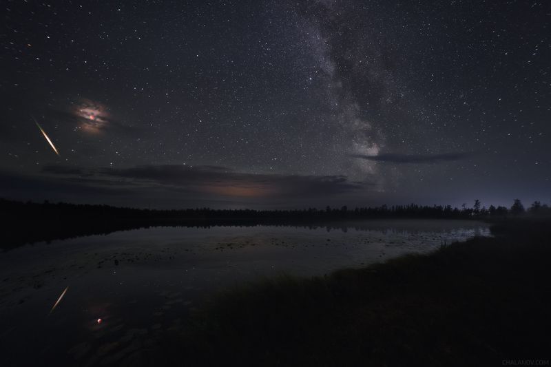 пейзаж, ночь, звезды, затмение, млечный путь, метеор Астрономическое ассортиphoto preview