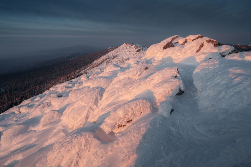 таганай, южный урал, дальний таганай, снег, горы Безеphoto preview