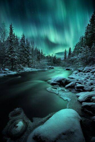 Сияние над Кольскими речками