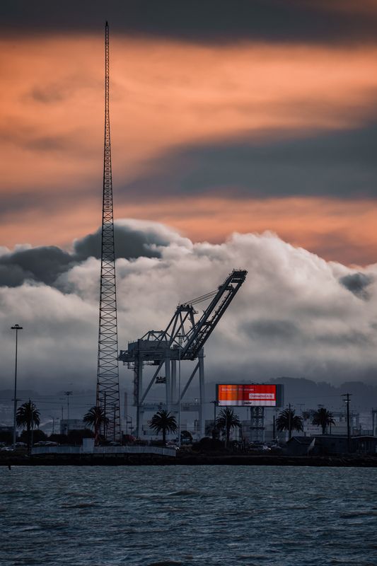 #Sky #Crane #Dusk #Cloud #Evening #Afterglow #Machine #Sunset #Heavy equipment #Construction When the sky goes heavy the steel stands louderphoto preview