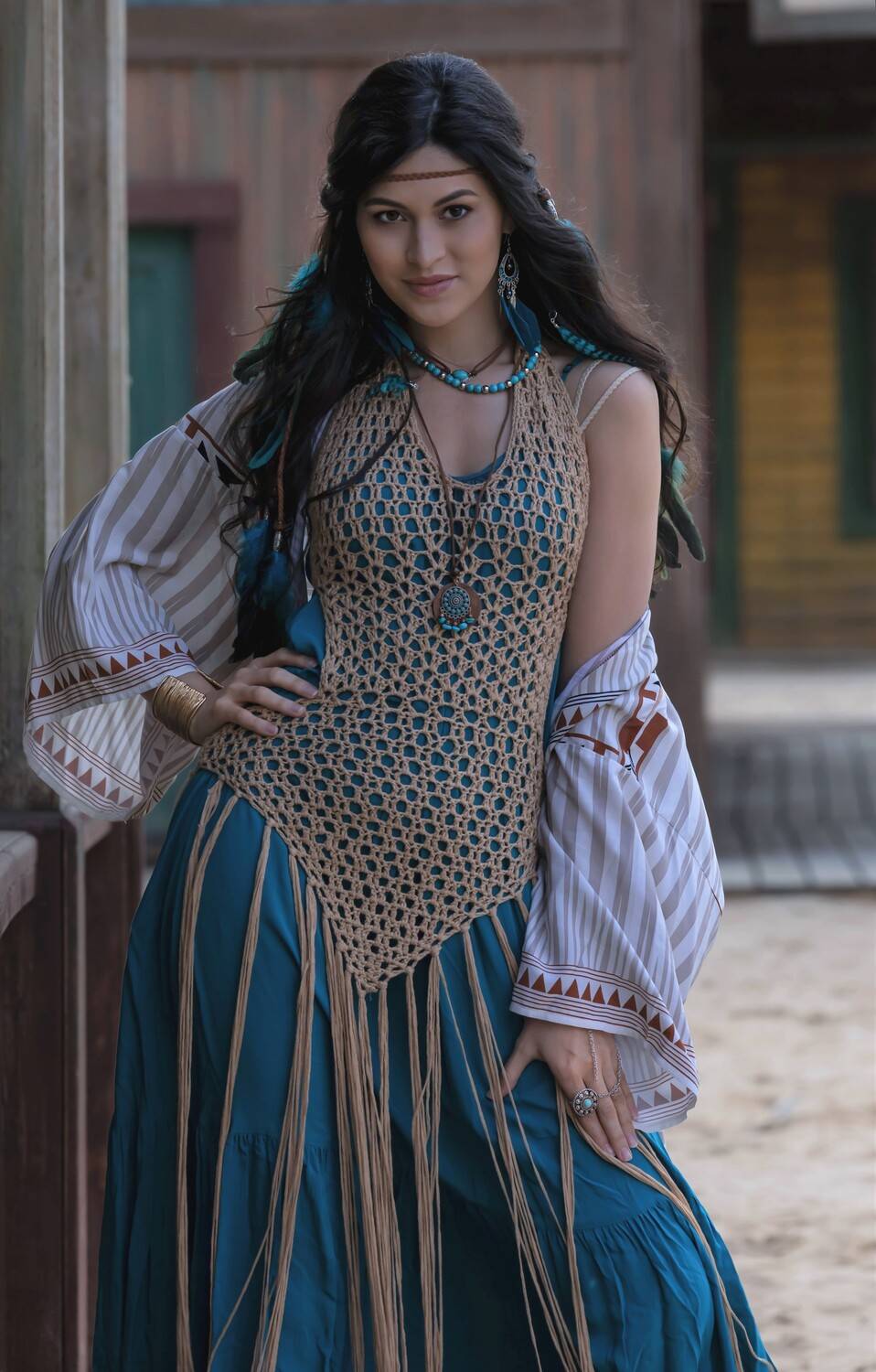 красивая девушка, лето, ранчо, вестерн, бохо, Герцен Наталья