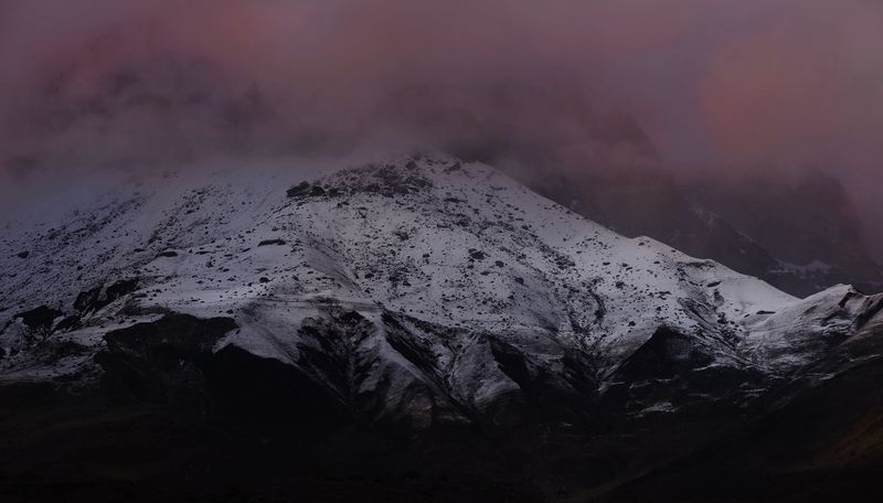 кавказ  горы вечер в горахphoto preview