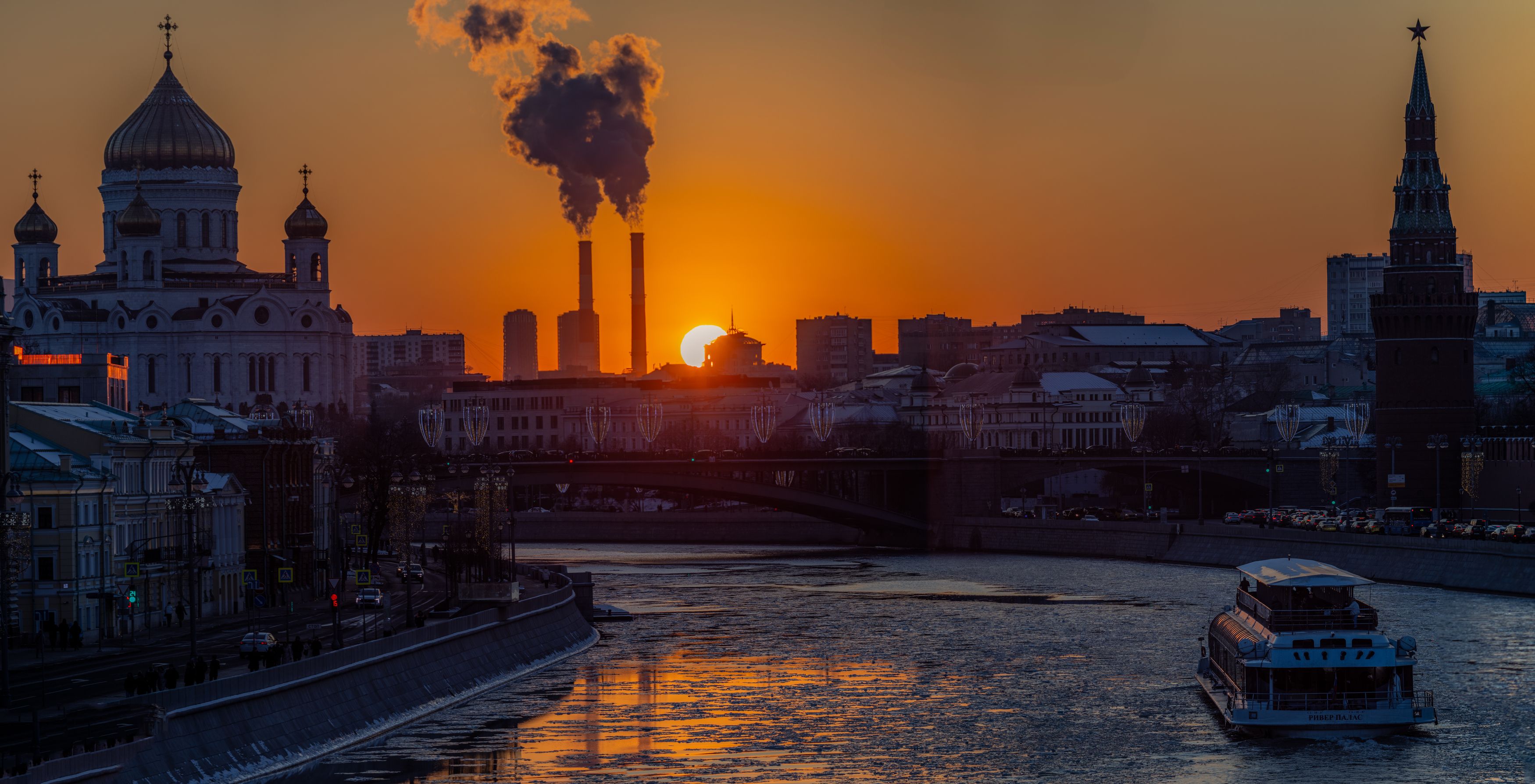 закат,москва,архитектура,город Закат на набережнойphoto preview