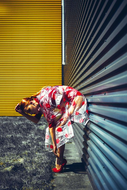 woman, portrait, fashion, beauty, outdoors Bent into the momentphoto preview