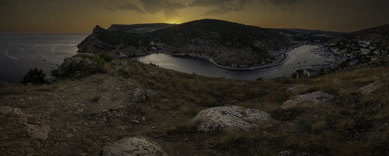 Россия, Крым, Балаклава, Балаклавская бухта, закат Закат над Балаклавской бухтойphoto preview