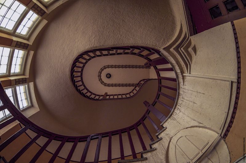Выборг город монохром лестница улитки завитки архитектура Лестничный завиток фото превью