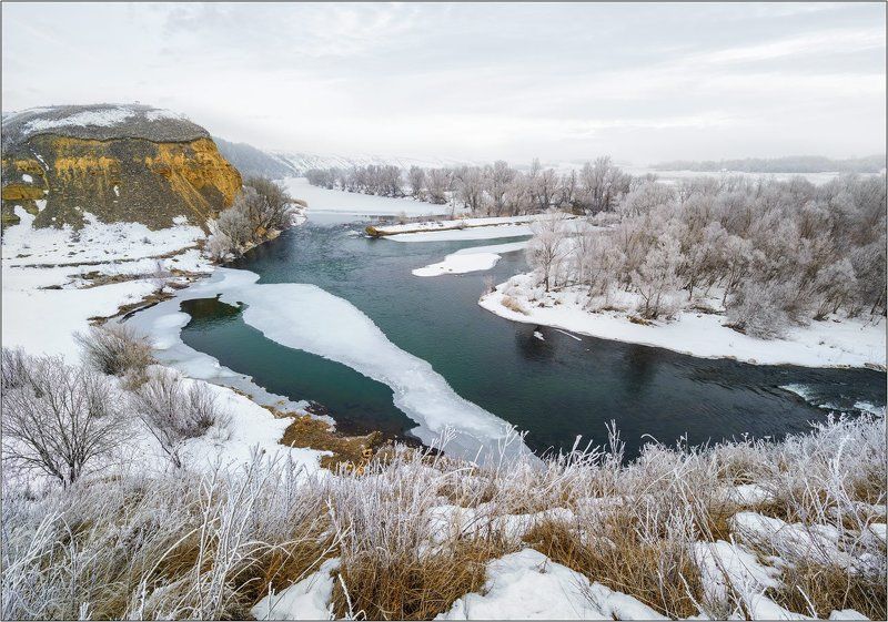 Пейзаж, Зима, Туман, Landscape, Russia, River, Winter Февральский туман в Ишутино 2photo preview