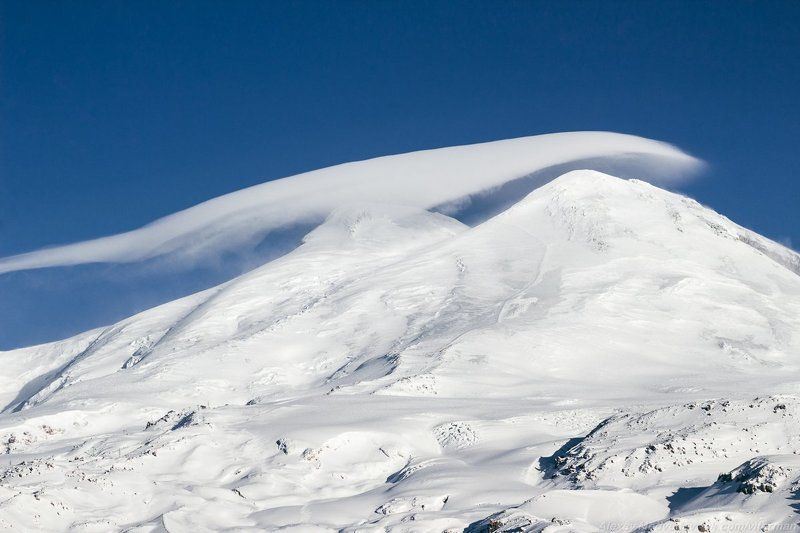 зима, кавказ, эльбрус, терскол,  горы, Двуглавый вулканphoto preview