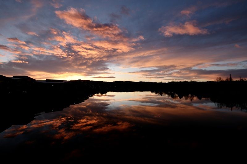 Landscapes, Norway, Sunrise, Colorful, River, Reflection, Clouds,  Восход в декабреphoto preview