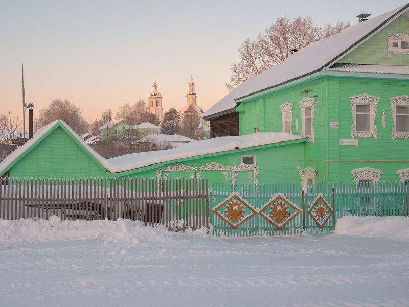 Морозное утро в селе Волковоphoto preview