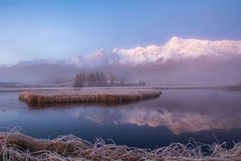алтай Неожиданный рассвет на оз. Джангыскольphoto preview