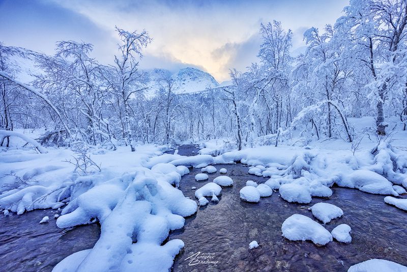 кольский, заполярье, речка По Кольскому полуостровуphoto preview