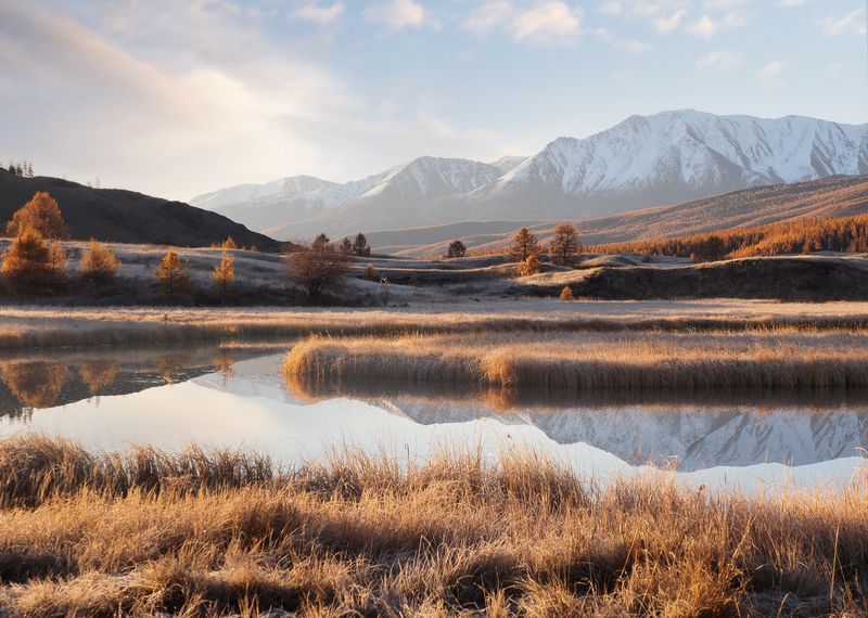 алтай, горный алтай, озеро джангысколь, ештыколь, джангысколь Рассвет на озереphoto preview