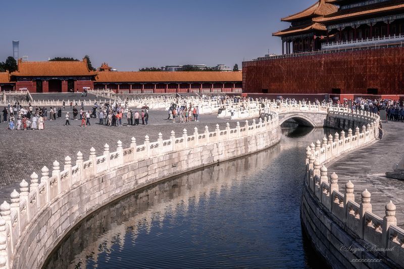 архитектура, городской пейзаж, дворцы, пекин, китай, запретный город. Запретный город. Дворцовый комплекс в центре Пекина.photo preview