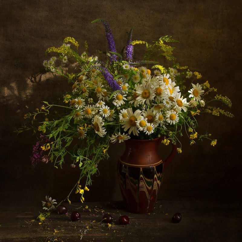 букет, ромашки, лето Букет с ромашкамиphoto preview