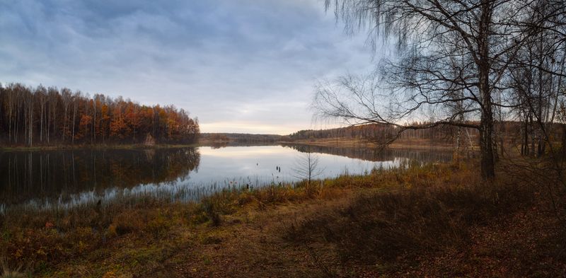 тула, грумант, Ясная Поляна, Течера Позднеосеннее на озере Новомphoto preview