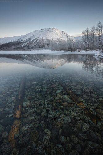 Утро на озере Малый Вудъявр