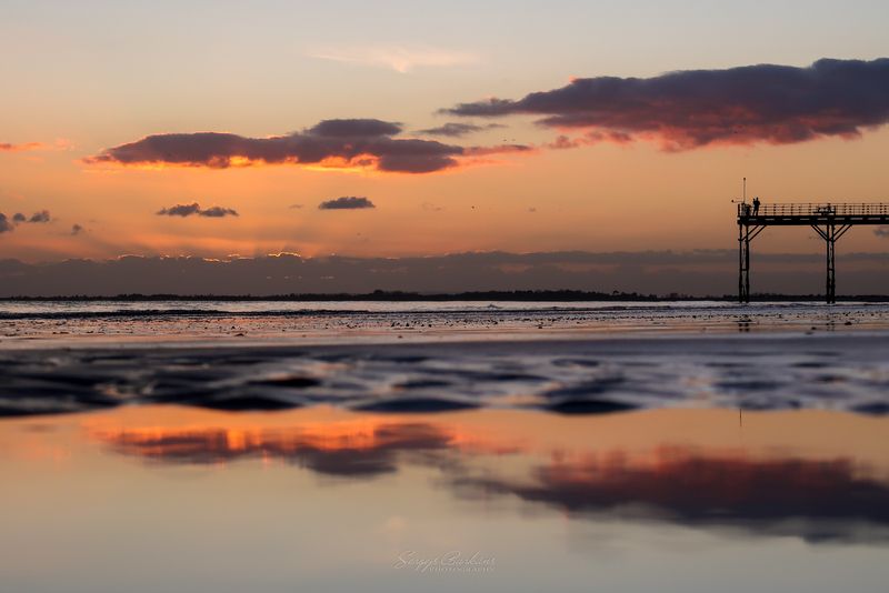 #bognorregis #sunset #coastline #coast #england #britain #nature #tide Reflection фото превью