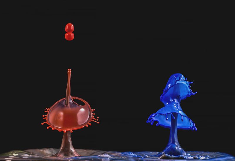 #color_image, #color, #drop, #liquid, #macro, #water, #macrophoto Two drops фото превью