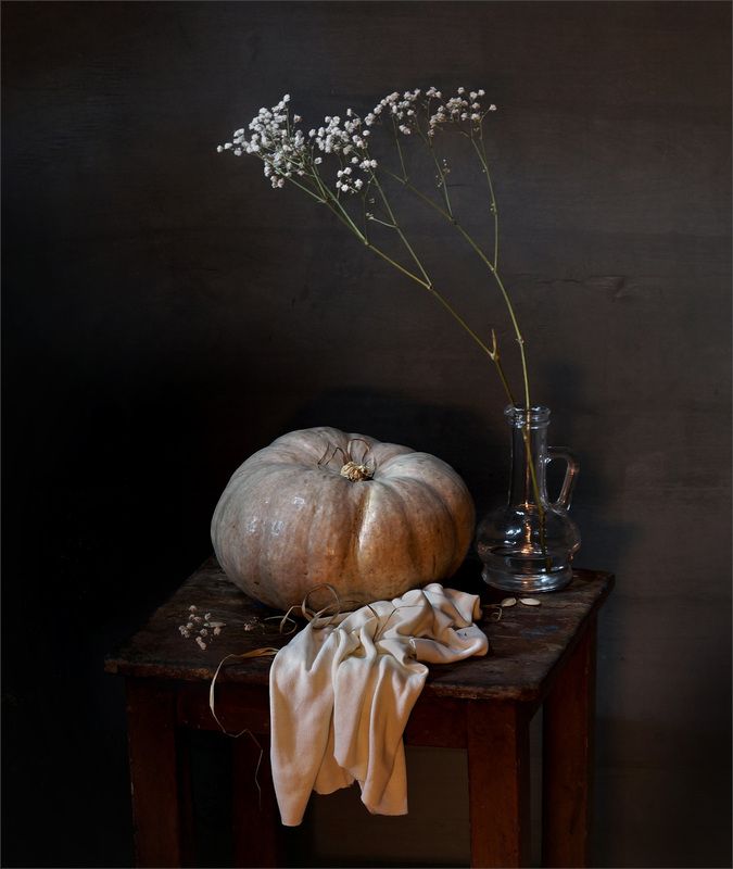 натюрморт тыква С тыквойphoto preview