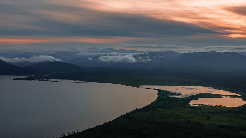озеро, кроноцкое, заповедник, камчатка, аэросъёмка Кроноцкое озеро фото превью