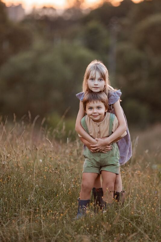 kids children brother sister rye summer august harvest her little brother фото превью