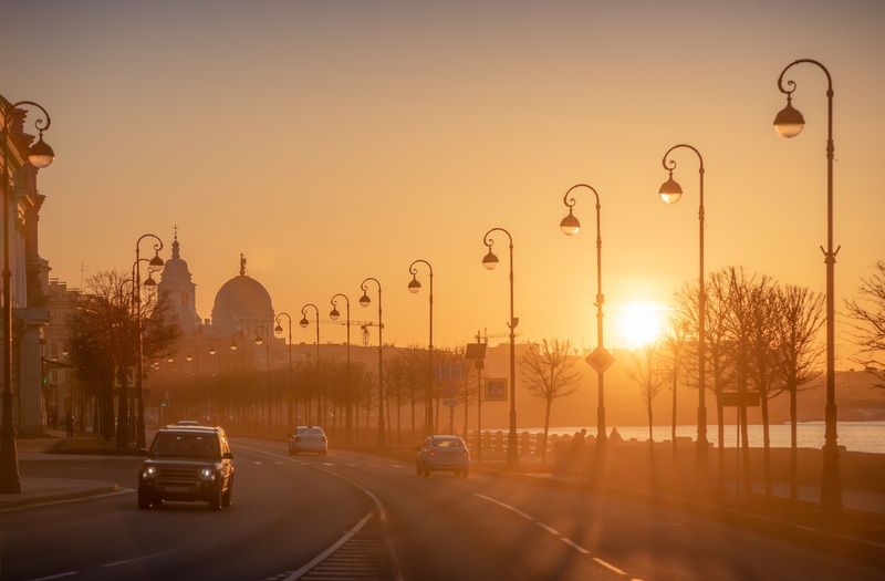 санкт-петербург, город, архитектура, пейзаж, закат В лучах весеннего солнца…photo preview