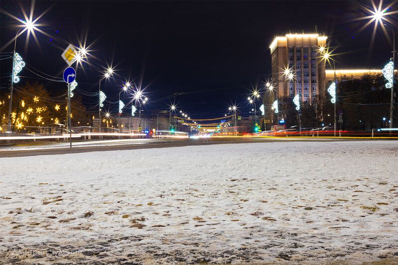 Огни ночного городаphoto preview