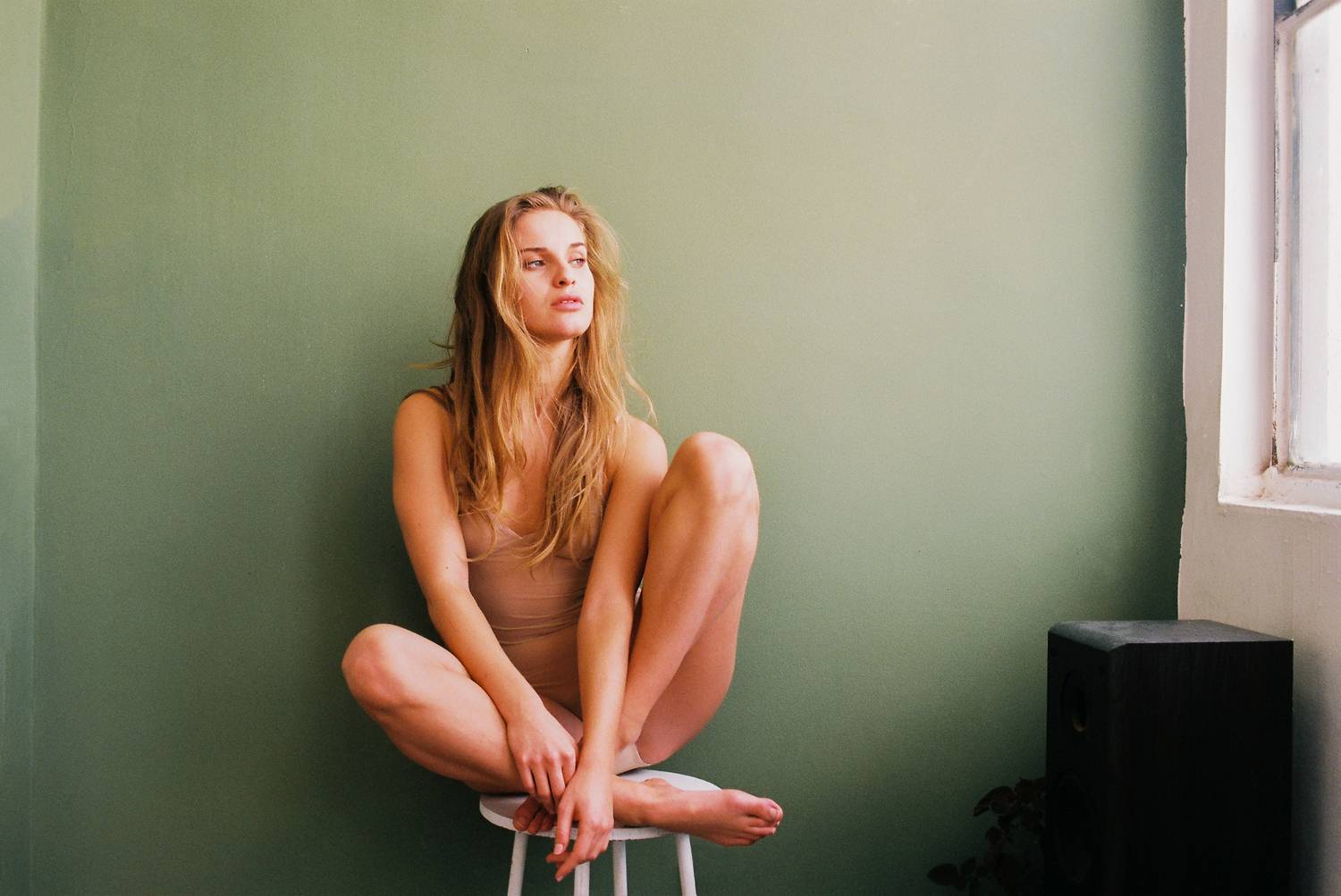 photography, portrait, beauty, body, filmphotography, naturallight, portraitgirl, vintage, portraitphotography, expression, artistic nude, fine art photography, minimalist, soft light, muted tones, sage green, pastel, film photography, figure study, conte, Rozman Erik