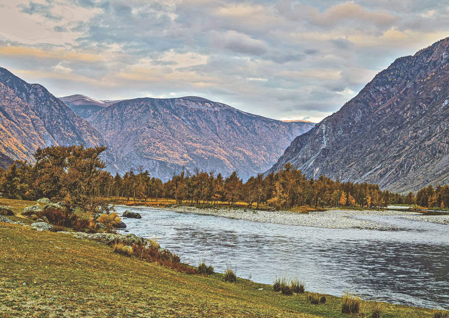 алтай, осенью, в, сентябре., Бирюков Вячеслав