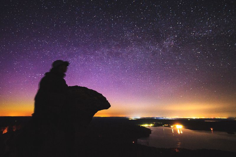 млечный путь, звезды, галактика, урал, аракульские шиханы С Уральским медведем наблюдаем за Млечным путемphoto preview