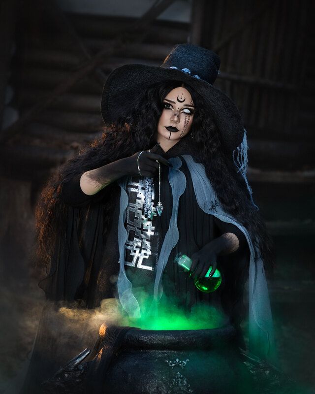 фотограф юлия дюдина, фотограф нижний новгород, арт фотограф,  волшебная фотосессия, фотосессия ведьма, фотосессия к halloween photo preview