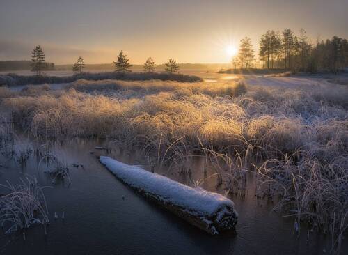 Морозный закат