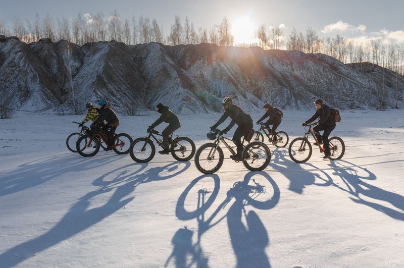 На велосипедах по зимним Кондукамphoto preview