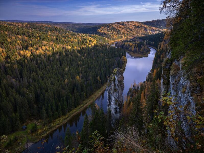 усьва, усьвинские столбы, чёртов палец, пермский край, урал Погружение в тень фото превью